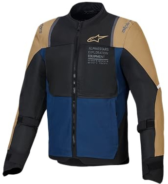 Alpinestars ST-2 Air Giacca tessile da moto, khaki/blu navy, 4XL