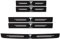 5pcs Car Door Sill Protector Strips for Tesla Model 3 Highland 2024, Carbon Fiber Threshold Protective Film Door Sill Trim Welcome Pedal Car Accessories