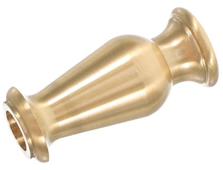 DECOMELODY Brass Spindle Connector for Floor and Table Lamps Straight Pipe Fitting for Light Repair Easy to Install Compatible Rods Brass Construction