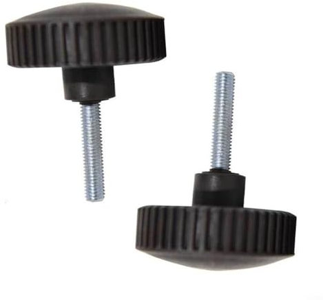 2 Pack Garden Swing Canopy Fixing Screws,Black Plastic Bolts for Outdoor Chairs Umbrella Accessories Replacement Parts