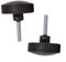 2 Pack Garden Swing Canopy Fixing Screws,Black Plastic Bolts for Outdoor Chairs Umbrella Accessories Replacement Parts