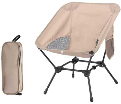Campingstuhl Faltbar 120KG Belastbar Übergroßer Bequem Gepolster Klappstuhl Camp Garten Balkon Strand Camping Stuhl Sessel Gartenstuhl Anglerstuhl Regiestuhl mit Tragetasche