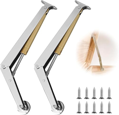 2 Pièces Support de Tatami Charnière, Tatami Vérins à Gaz, Vérins Charnières de Support, Charnières Hydrauliques, Verin de Coffre, pour Rabats, Tatami, Armoire, Coffre à Jouets, 100 n
