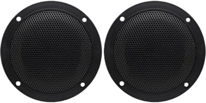 TECHAUTO 4 Zoll 160W 2-Wege-Bootslautsprecher wasserdicht für Badezimmer, Outdoor, Camper, SPA, UV-beständige Musik mit Unterputzmontage Audio Hochtöner Auto-Hochtöner