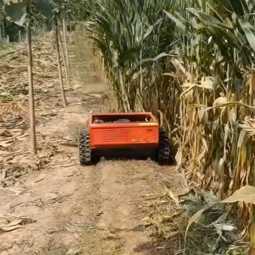 Tondeuse à gazon à gaz à quatre temps auto-chargée hybride à distance robuste commerciale pour remblai solaire ferme sol rugueux