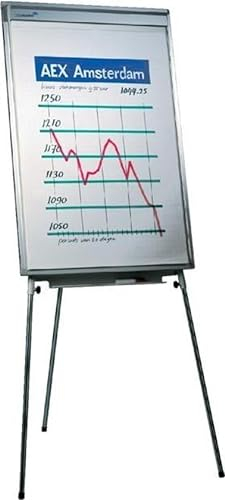 Legamaster 7-152000 Professional Flipchart, e3-Emaille, Dreibein-Stativ, Chrom