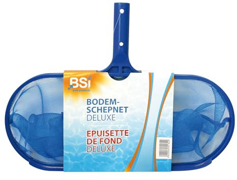 BSI Epuisette de fond de Luxe pour Piscine, Bleu, 41 cm