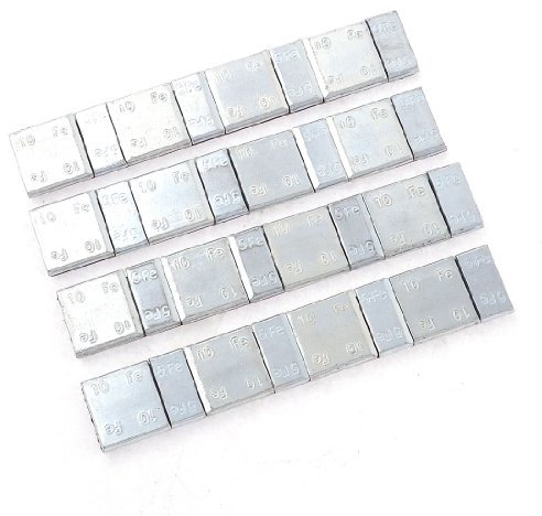 sourcingmap® Strisce pesi bilanciamento ruota auto autoadesive 60g x4