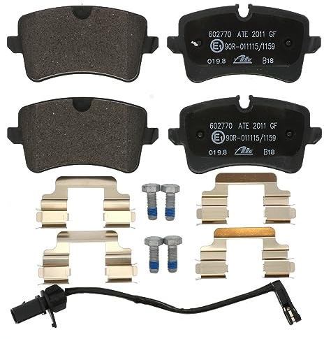 ATE Original Semi-Metallic Rear Disc Brake Pad Set 602770 for Audi, Porsche