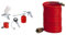 Einhell - Kit de aire comprimido (metálico, 5 piezas, 1.7 kg) color rojo y blanco + Tubo en espiral para compresor (8 m, interior de 6 mm) color rojo
