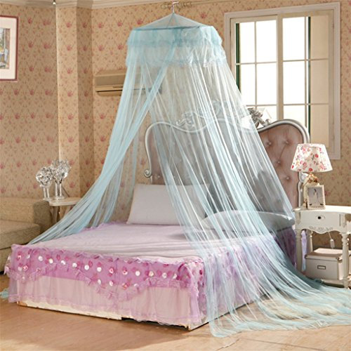Good01 Moustiquaire ronde en polyester pour lit de princesse