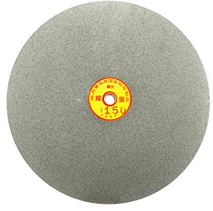 sourcing map Diamant Flach Lap Scheibenrad Schleifen 250mm 10-Zoll Splitt 150 Schleifscheibe