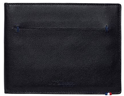 S.T. Dupont Line D Slim 7CC - Supporto per auto, colore: Nero/Blu