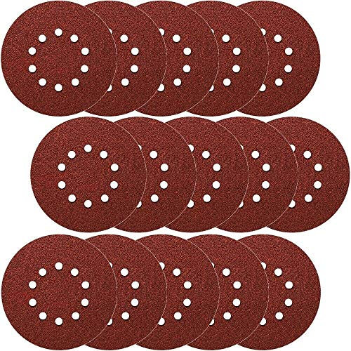 40 disques Ø 225 mm 10 trous Grain 120 disques abrasifs