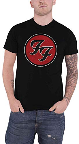 Foo Fighters T Shirt FF Band Logo Monkey Wrench Nue offiziell Herren Schwarz L