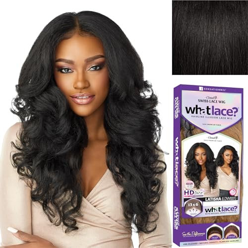 Synthetic Cloud9 What Lace Wig - Latisha (1B Off Black)