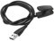 KERDEJAR Cable de Carga, Cargador de Soporte de Clip de Datos de Cable de Carga para Reloj Garmin Forerunner 235630230 735XT 35/30 Negro