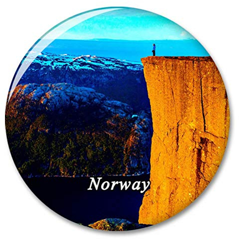 Norwegen Preikestolen Skandinavien Kühlschrank Magnete Dekorative Magnet Flaschenöffner Tourist City Travel Souvenir Collection Geschenk Starker Kühlschrank Aufkleber
