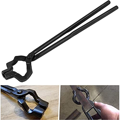 Messer- und Schmiedezange, 40,6 cm, Z-V-Bit-Zange, ideal für Anfänger und erfahrene Schmiede und Klingen, Z-Backen-Offset-Messer-Herstellungszange, Schmied, Z-Typ-Zange mit V-Bit-Backen