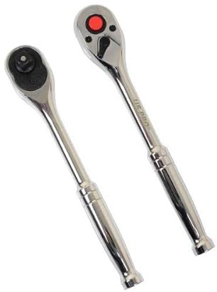 US PRO INDUSTRIAL 3/8 Drive 90t Ratchet with Straight Metal Handle 4226