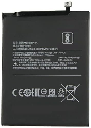 Backupower Replacement Battery Compatible With Xiaomi Note 7/ Note 7 Pro BN4A 3.85V 3900mAh/15.0WH