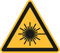 Schild Warnung vor Laserstrahl, Aluminium, Seitenlänge 200 x 0,5 mm, ASR A1.3 / ISO 7010, W004