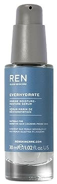 REN Everhydrate Marine Moisture-Restore Serum, 30ml – Ultra-Hydrating Serum with Algae and Hyaluronic Acid, Clinically Proven 72-Hour Hydration for Dehydrated Skin, Smooths and Plumps