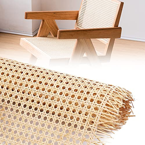Natural Correas de Ratán Caña Muebles Rollo de Mimbre Natural Rollo de Correas de Ratán de Caña Natural Ancho Ratán Natural Rollo para Manualidades Gabinete Silla Muebles Decoración del hoga(35cm*1m)