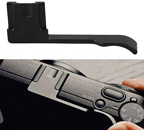 Tbest GR II Kameragriff GR3 Aluminiumlegierung Daumenstütze Bis Handgriff Ersatz für GRIII Kamera (Schwarz)