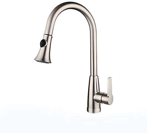 ZEDARO Alle Kupfer-Küchenarmatur, Heißwasser-Mischer-Mischer, Wasserhahn-Waschbecken, schwenkbarer Wasserhahn-Gürtel, herausziehbarer Sprühkopf-Hahn-Küchen-Spülen-Hahn-moderner ganzer Kupfer-Zughahn.