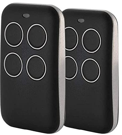 Universal-Fernbedienung für Garagentor BIP Multi-Frequenzen – 268 bis 868 MHz – Rolling und fester Code – 2er-Pack – Garagentor, automatische Beleuchtung, einfache Programmierung