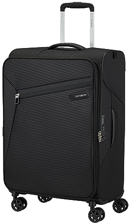 Samsonite Litebeam - Spinner M, Erweiterbar Koffer, 66 cm, 67/73 L, Schwarz (Black)