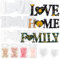 9 Stück Epoxidharz Formen Set, Resin Gießharz Silikonform 3D Love Home Family Live, 3D Harz Gießen Formen Set mit 2 Herz und Pailletten in 4 Formen für Handwerk DIY Dekoration, Festivalgeschenk