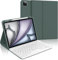 WAVATA Tastiera per iPad Air 11 (M2/M3, 2024/2025), Custodia Tastiera per iPad Air 5/ Air 4, iPad Pro 11 4/3/2/1 Generazione Italiano QWERTY Layout Bluetooth Staccabile, Verde Scuro