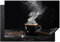 KitchenYeah© Copri Piano Cottura 78x52 cm Coprifornelli Tappetino per Induzione Fornello Tutto per la Cucina Chicchi di caffè - Nero - Caffè