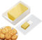 Butter Dish with Lid for Countertop | Cream Container Holder with Cookie Cutter | Keep Butter Fresh Butter Keeper Tray for Counter Top Refrigerator, Easy Scoop Good Kitchen