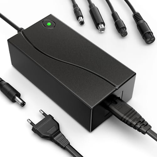 Chargeurs de scooter, chargeur de scooter électrique pour Xiaomi M365 Pro/Ninebot, Hoverboard chargeur 42V 2A pour batterie Li-ion 36 V, chargeur universel pour scooter électrique à auto(pas de prise)