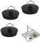 Tampões de Drenagem, 3 Piezas Tapones de Drenaje, Tapones de Drenaje de Goma, Tapones de Drenaje para Fregadero, Tapones para Fregadero con Ganchos, para Fregaderos de Cocina y Baño