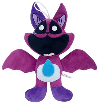Super JAKES Smiling Critters Plush Toy, CatNap Plush Smiling Critters Cartoon Stuff Dolls for Game Fans Favors Preferred Gifts for Kids Toddler Birthday(Bat cat)