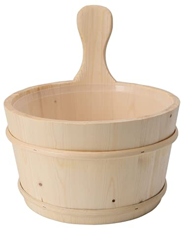 Holz Sauna Eimer Schöpfkellen Set Sauna Zubehör Hohe Temperatur Widerstand Anwendbar Holz Sauna Bad Pool Massage Badewanne