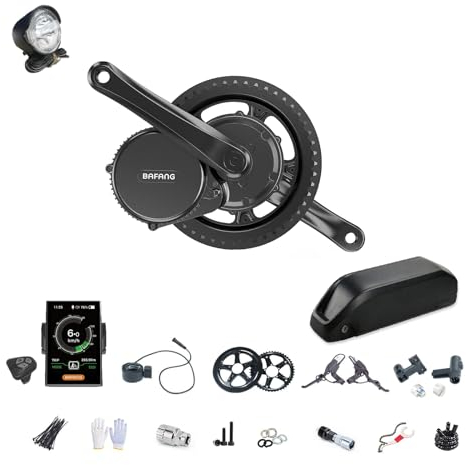 Bafang Mittelmotor 48V 500W 750W Elektrofahrrad Kit BBS02B EBike Umbau Kit, Optionales Anzeige und 48V Batterie