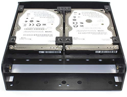Adattatore per Vano unità PC per il Montaggio di HDD SSD da 2,5 da 3,5 Pollici da 3,5 a 5,25 Staffa da 3,5 a 5,25 Montaggio di Cornici Digitali