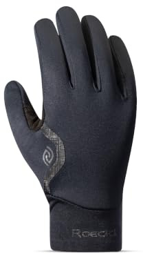 Roeckl Sports Fahrradhandschuh Racale, Unisex Fingerhandschuh, Schwarz, Größe 6-11