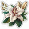 Samunshi® Lilie als Autoaufkleber Blumen für Motorrad Fahrrad Roller oder Auto Sticker Blumen Fahrrad Mtb Mountainbike Rennrad Pflanzen Aufkleber selbstklebend Blüte 10x10cm