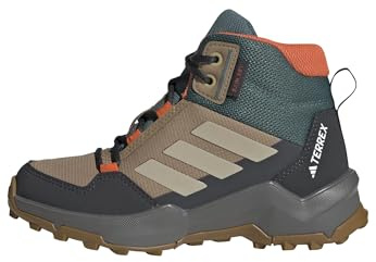 adidas Unisex Kids Terrex AX4R MID RAIN.RDY Hiking Shoes, Cardboard/Savannah/semi Impact Orange, 6 UK