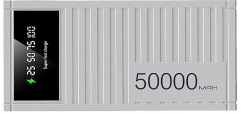 Banco de carga portátil, batería de alta capacidad, 50000 mAh, 66 W Fast Charging, Multifunctional Energy Bank, LED Display Charger, Outdoor Power Bank, cargador de teléfono portátil, cargador de