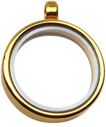 HOMSFOU Rundes Edelstahl Medaillon Foto Charm Anhänger Öffnbares Locket Für Schmuckherstellung Diy Bezel Tray Für Persönliche Erinnerungen Geeignet Für Halsketten Und Schlüsselanhänger