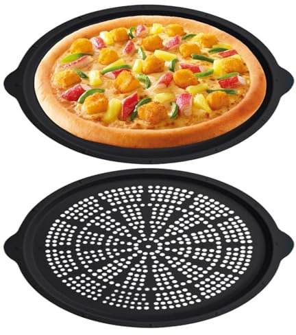 Pizza - Pizza Baking for Oven | Dishwasher Washable Kitchen Utensil for Outdoor Home Picnic and BBQ