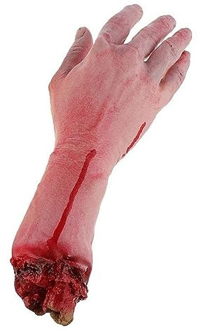 Licsaliwe Realistische gebrochene Arm-Requisite, Horror, blutiger Streich-Trick für Aprilscherz, Halloween-Party-Dekoration