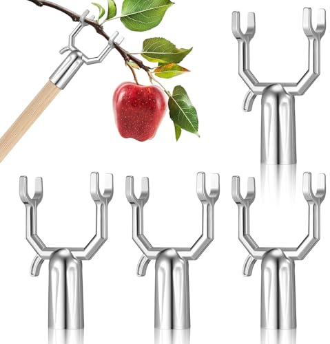 GLEAVI 4 Stück Aststütze für Obstbäume, Silber aus Aluminiumlegierung, 19mm | Baumstützen für Obstbäume, Vielseitige Stütze, Einfache Montage, Schutz bei Schnee, für Gärten
